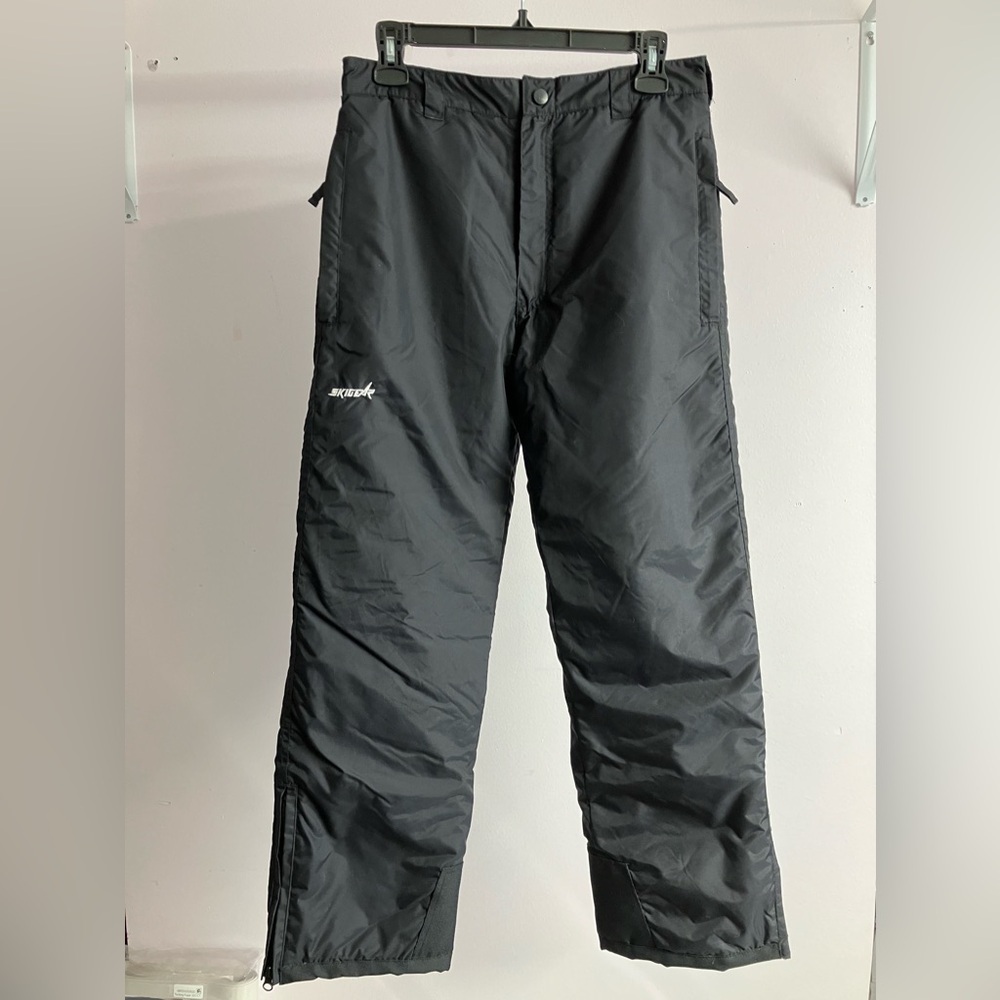 Skigear Boy’s Insulated Ski Pants, Youth Large, Cold Weather/Snow/Outdoor, Black